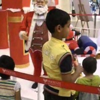 With Santa Claus