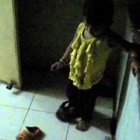 Opening the door myself